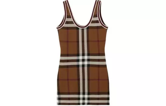 Платье женское Burberry без рукавов, коричневый