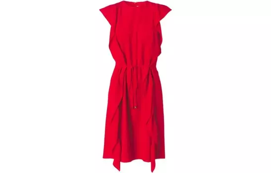 Платье женское Burberry без рукавов, ярко-красный