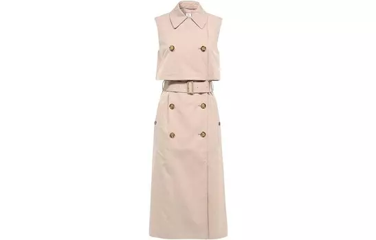 Платье женское Burberry без рукавов, светло-коричневый