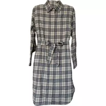 Платье женское Burberry с длинными рукавами, серый