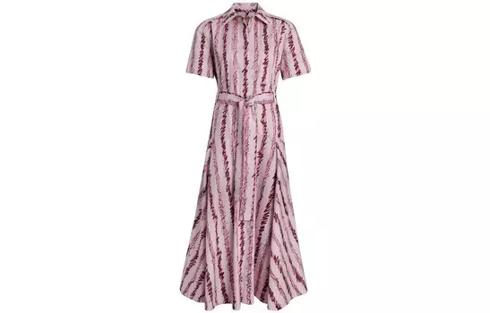 Платье женское Burberry с короткими рукавами, розовый