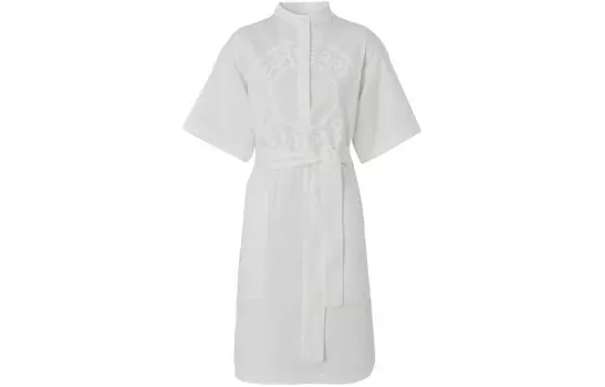 Платье женское Burberry с короткими рукавами, белый