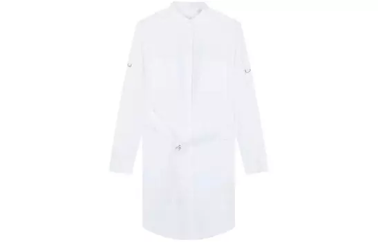 Платье женское Burberry с принтом на спине, белый