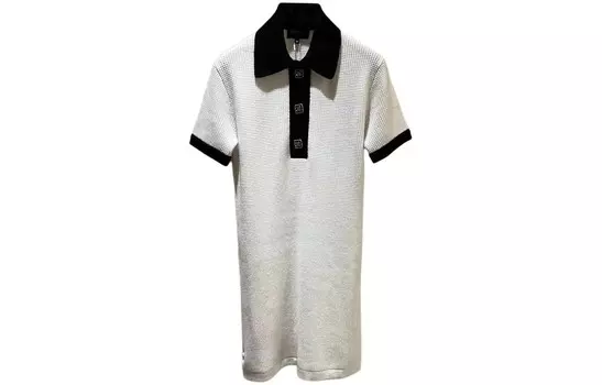 Платье женское Chanel с короткими рукавами, белый