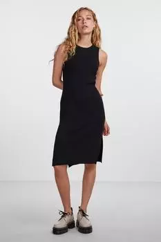 Платье Женское/Девочка Черное PIECES, черный