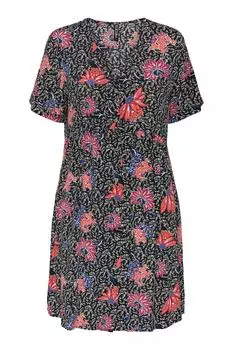 Платье Женское/Девочка Черное PIECES, черный