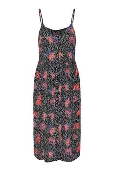 Платье Женское/Девочка Черное PIECES, черный