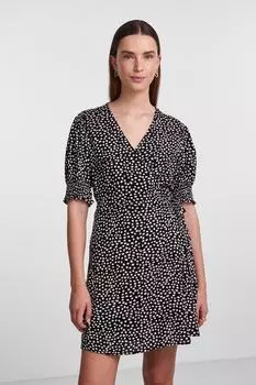 Платье Женское/Девочка Черное PIECES, черный