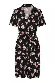 Платье Женское/Девочка Черное PIECES, черный