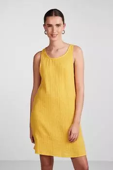 Платье Женское/Девочка Цитрусовый PIECES, желтый