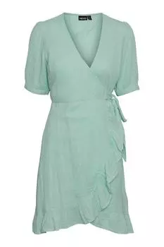 Платье Женское/Девочка Ярмарка Голубой PIECES, бирюзовый