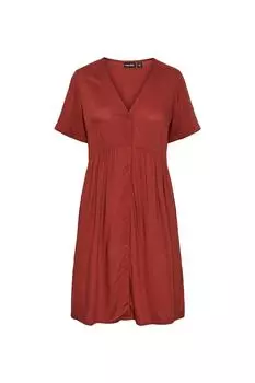 Платье Женское/Девочка Жженая Хна PIECES, бордовый