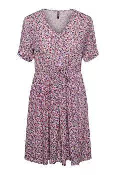 Платье Женское/Девочное Пейсли Фиолетовое PIECES, фиолетовый