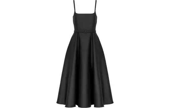 Платье женское Dior на бретельках, черный