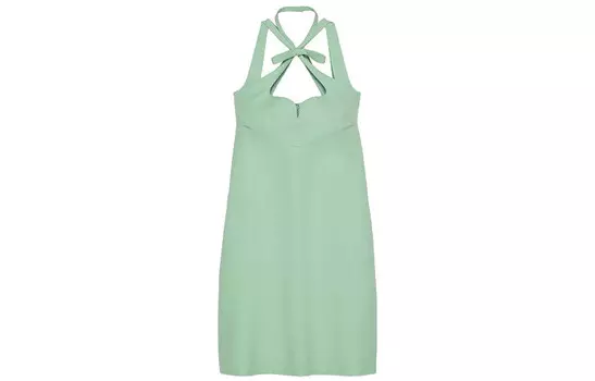 Платье женское Gucci без рукавов, мятно-зеленый