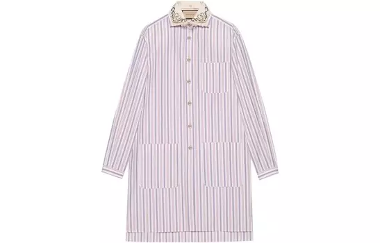 Платье женское Gucci с длинными рукавами, розовый