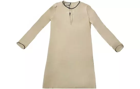 Платье женское Gucci с длинными рукавами, хаки