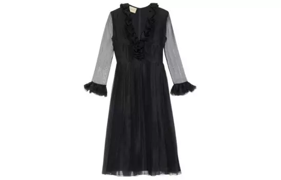 Платье женское Gucci с длинными рукавами, черный