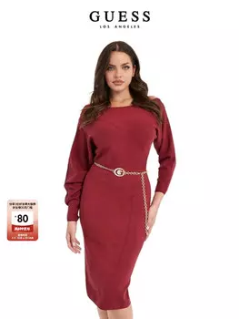 Платье женское Guess трикотажное, красный