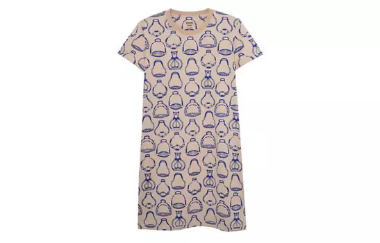 Платье женское Hermes Albino с короткими рукавами, бежевый