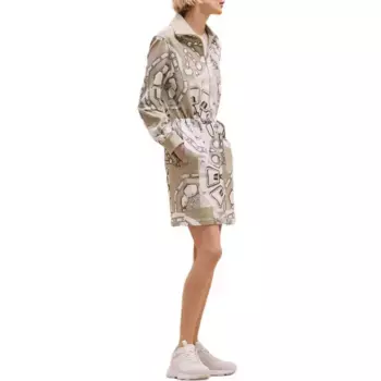 Платье женское Hermes с длинными рукавами, бежевый