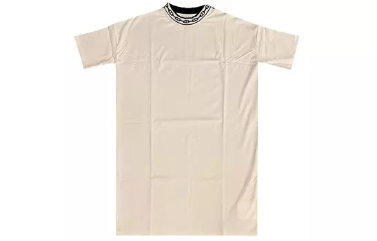 Платье женское Hermes с короткими рукавами, бежевый