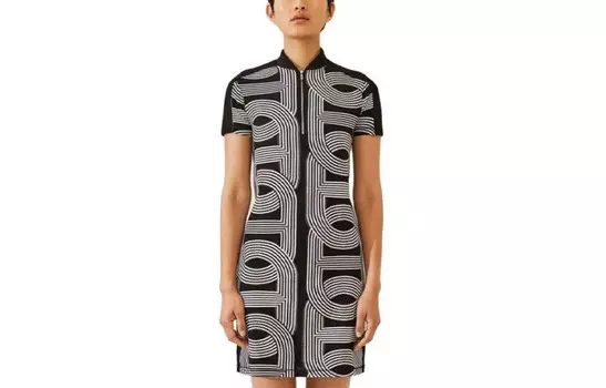 Платье женское Hermes с узорами, белый