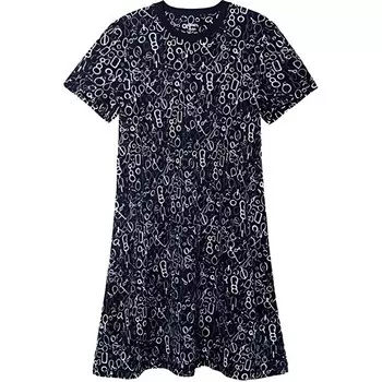 Платье женское Hermes с узором, черный