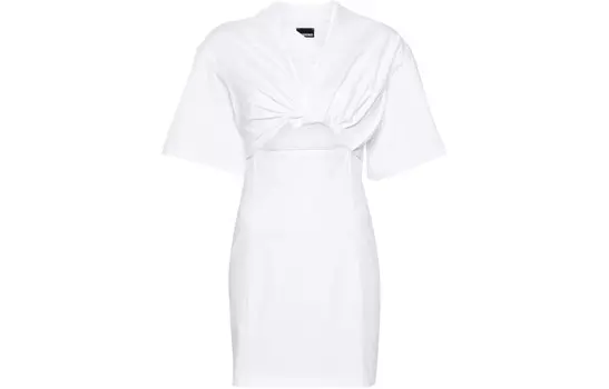 Платье женское Jacquemus с короткими рукавами, белый