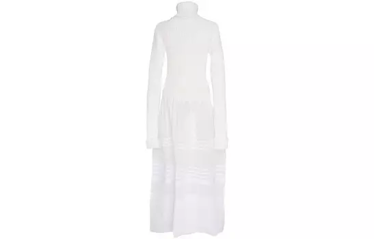 Платье женское Loewe с длинными рукавами, белый