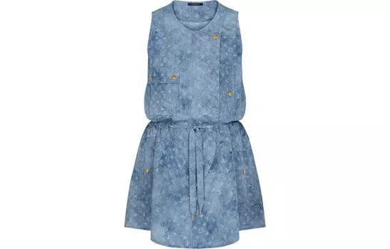 Платье женское Louis Vuitton без рукавов, синий