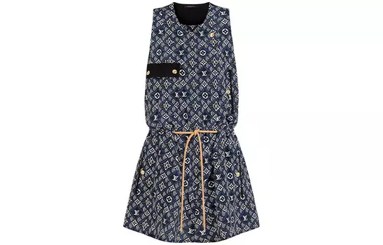 Платье женское Louis Vuitton на веревке, синий