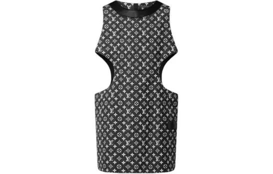 Платье женское Louis Vuitton с вырезами, черный