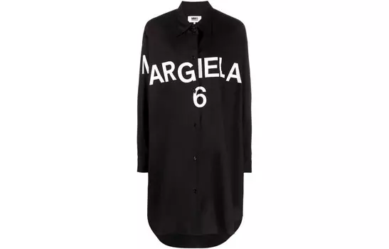 Платье женское Maison Margiela с длинными рукавами, черный