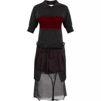 Платье женское Maison Margiela с короткими рукавами, серый