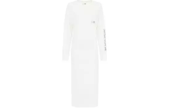 Платье женское Mm6 Maison Margiela с длинными рукавами, белый