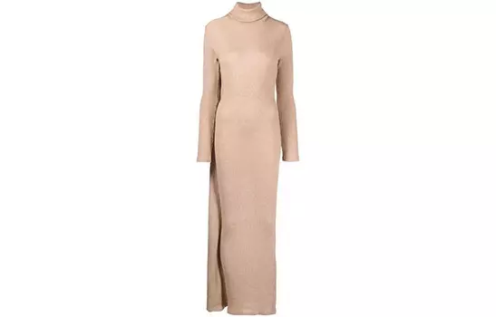 Платье женское Mm6 Maison Margiela с воротником, коричневый