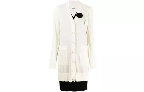 Платье женское Mm6 Maison Margiela с кармани, белый