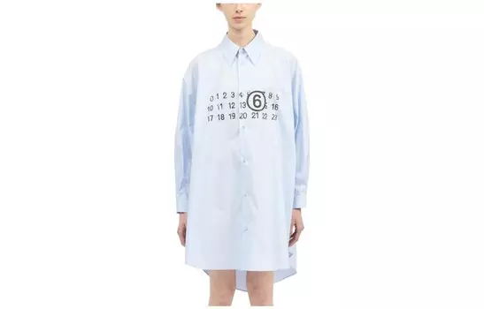 Платье женское Mm6 Maison Margiela, светло-голубой