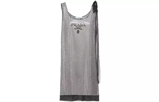 Платье женское Prada без рукавов, серый