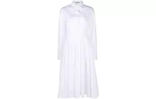 Платье женское Prada с воротом, белый