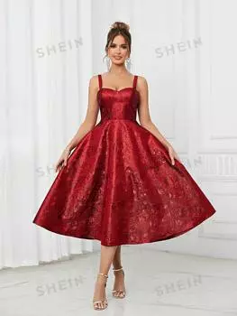 Платье женское Shein Belle роскошное, красный
