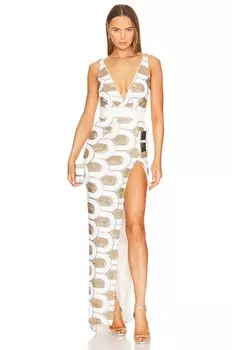 Платье Zhivago Tau Ceti Gown, цвет White & Gold