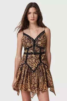 Платье ZIA Allsaints, оранжевый