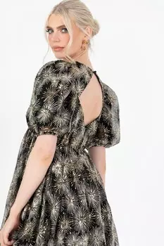 Платье-Звезда с пайетками средней длины Lovedrobe, черный