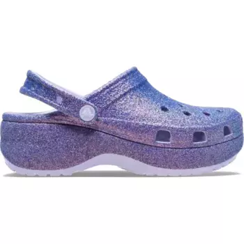 Платформа Irid Glitter Clog W Crocs Женские сабо, пурпурный