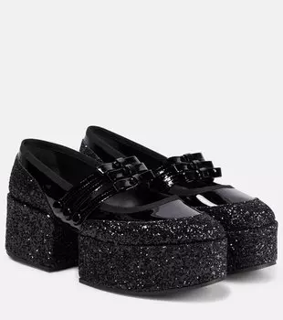 Платформа x repetto мэри джейнс Noir Kei Ninomiya, черный