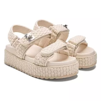 Платформенные сандалии Bigmona Steve Madden, bone woven