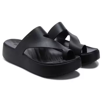 Платформенные сандалии на петле для большого пальца Crocs, black