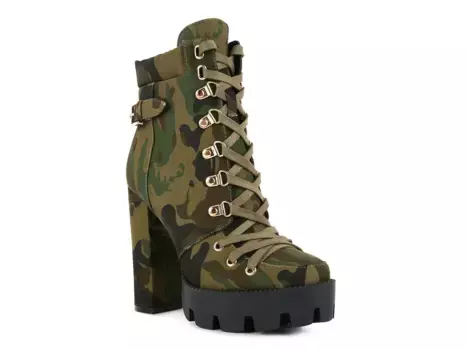 Платформенные сапоги Palmetto London Rag, Khaki Camouflage
